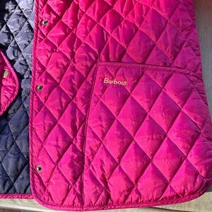Barbour Magenta Quilted Utility Jacket